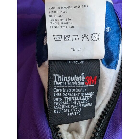 Vintage Woolrich Reversible Puffer Jacket Womens Sz L Retro Throwback - Picture 12 of 12